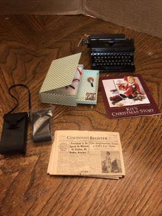 American Girl Kit Typewriter Set And Partial Reporter Set Camera Newspaper
