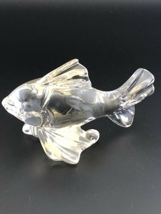 Vintage Princess House Pets Fish Figurine 24 Lead Crystal Made In Germany Look