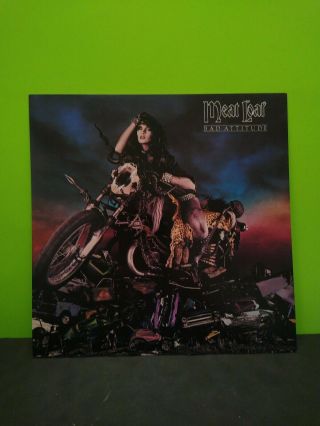 Meat Loaf Bad Attitude Lp Flat Promo 12x12 Poster