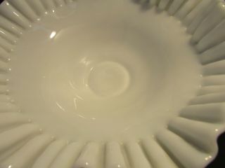 Vintage Fenton Hobnail Milk Glass Console Fruit Bowl 10 