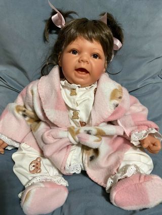 Middleton Newborn Baby Girl Doll Ready For Bed In Outfit Iob By Reva Schick