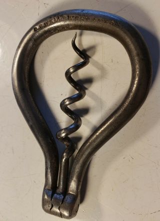 Antique Folding Bow Corkscrew Stamped And Tight