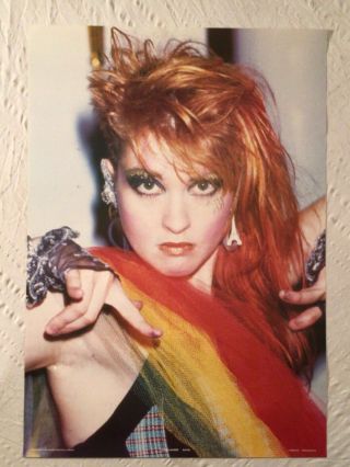 Cyndi Lauper 1984 Poster Anabas England