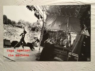Rage Against The Machine 1995 Poster Funky Ratm Live On Stage