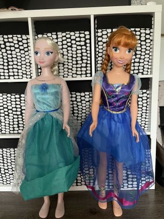 Disney Frozen My Size Elsa & Anna 38 " Life Size Barbie Type Doll