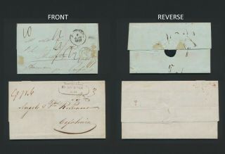 1841 & 1847 Corfu Covers Cefalonia Inc Corfu Illustrated H/s,  Entire Letters,  El