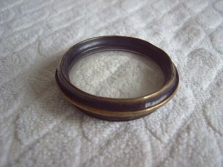 Antique Philatelists Brass Magnifying Glass - 5 Cm Diameter - Base Missing