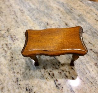 Vintage Dollhouse Miniature Coffee Table Or Piano Bench