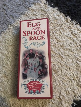 Vintage Style Egg And Spoon Race Set Retro Board Games Family