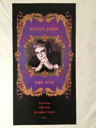 Elton John 1992 Promo Poster The One
