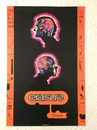 Erasure 1991 Promo Poster Closure Sire Records