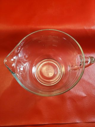 Vintage Anchor Hocking - 2 Quart / 8 Cup - Glass Measuring Cup Batter Bowl 3