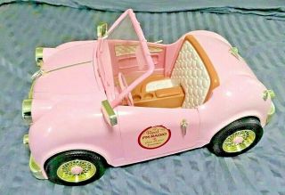 Og Our Generation Retro Pink Convertible Car 18 " Dolls Fits Most American Girls