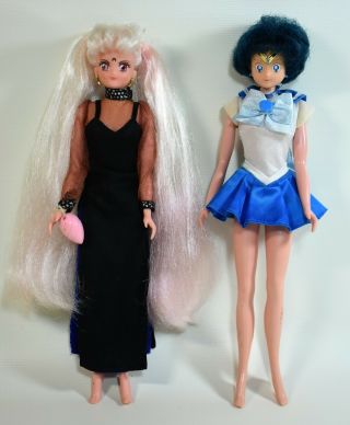Rare Sailor Moon Wicked Lady & Mercury 11.  5 " Dolls By Irwin Toy From 2000