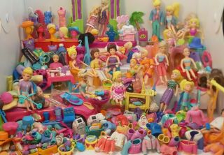 450,  Items - Polly Pocket - 3 " Dolls - Clothing - Furniture - Accessories - Car -