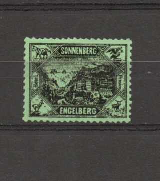 009.  Switzerland 1880 Sonnenberg - Engleberg Hotel Post