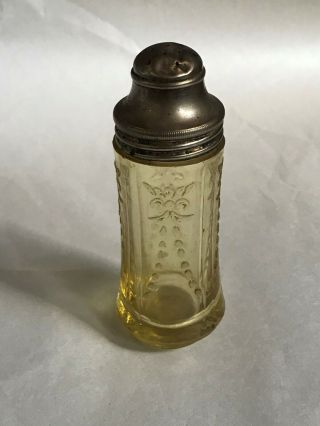 Vintage Yellow Madrid Depression Glass Salt Or Pepper Shaker