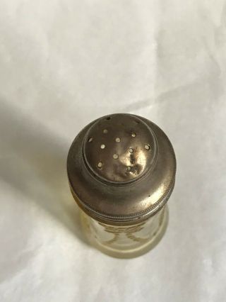 Vintage Yellow Madrid Depression Glass Salt or Pepper Shaker 3