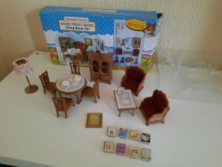 Sylvanian Families Home Sweet Home Living Room Furniture Set Boxed