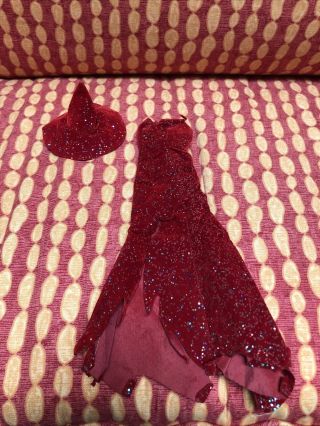 Ideal Bewitched Samantha Red Sparkly Dress Hat