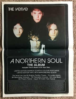 The Verve - A Northern Soul 1995 Full Page Uk Press Ad