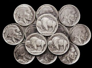 Ii07172 Vintage 1988 Collage Of Buffalo Nickels Pewter Buckle