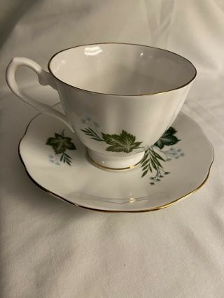 Vintage ELIZABETHAN English Fine Bone China Tea Cup And Saucer Set 2