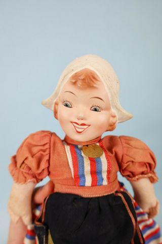 12 " Unica Dutch Girl Doll Celebrating Wwii Holland Liberation Tagged