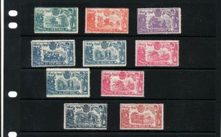 Spain 1905 Mh To 1p (10 Stamps) (bat 603