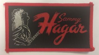Sammy Hagar - Vintage Woven Sew On Patch - Black & Red (70s / 80s)
