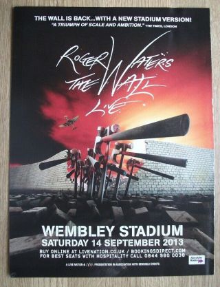 Roger Waters - The Wall Wembley Stadium 2013 - Music Advert Posters 30 X 22 Cms