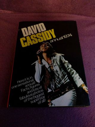 David Cassidy Annual 1974 With Promotional A4 Poster