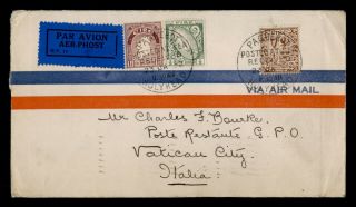 Dr Who 1932 Ireland Holyhead Paquebot Ship Airmail To Italy G03219