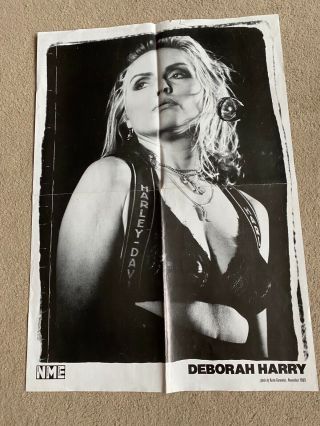 Debbie Harry Nme Poster - Folded Flat Double Sided With The Stone Roses.