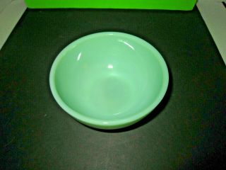 Vintage Fire King Oven - Ware Jadeite Green Glass Soup Bowl,  Side Dish Made In Usa