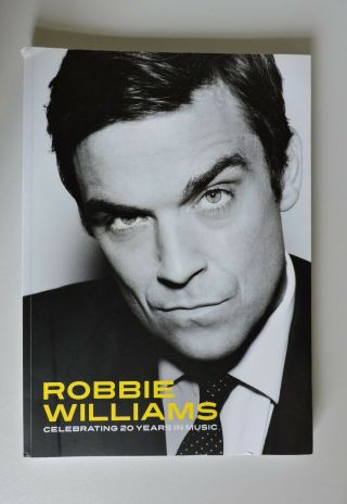 Robbie Williams Celebrating 20 Years In Music 2010 Collectable Book Memorabilia