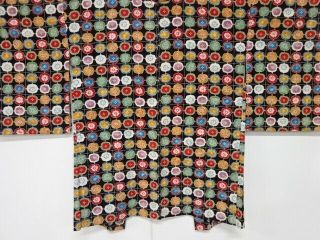 67653 Japanese Kimono / Antique Haori / Abstract Flowers