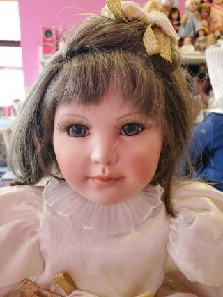 Absolutely Adorable Porcelain 20 " Artist Doll