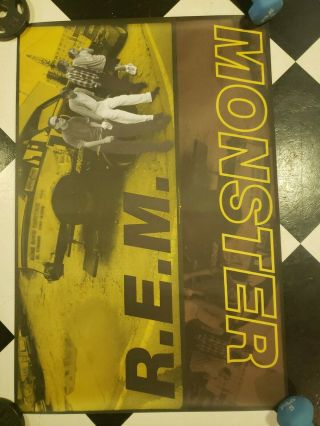 Vintage 1994 R.  E.  M.  Rem Monster 36x24 Record Poster