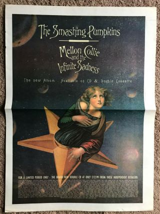 The Smashing Pumpkins - Mellon Collie 1995 Full Page Uk Press Ad
