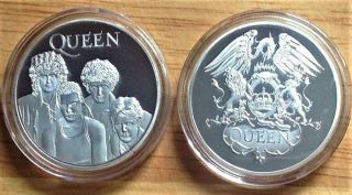 Queen Music Legends Coin - - Silver Plated In Capsule