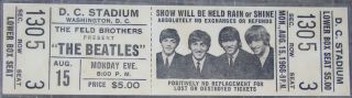 ♫ The Beatles 1966 Repo Concert Tickets 11 Different Tickets Listed ♫