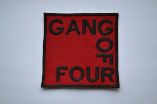 Gang Of Four Embroidered Iron - On Punk Rock Post Funk Jacket Rare Patch Badge