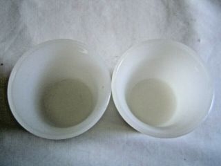 2 FIRE KING OVEN WARE MILK GLASS VOTIVE/TEALIGHT CANDLE HOLDERS 3
