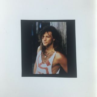 Jon Bon Jovi Two Rare 60mm Colour Transparency Promo Photo Slide Vintage 1980s