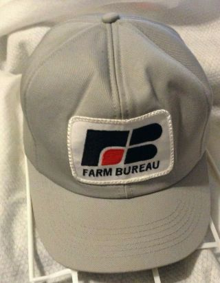 Vintage Farm Bureau Snapback Trucker Hat K Products Foam Lined
