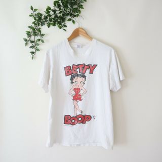 Vintage 1992 Betty Boop Short Sleeve T Shirt M Medium White