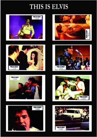 Elvis Presley - This Is Elvis Usa Movie Lobby Card Posters Postcard Bonus Set 36