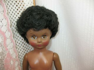 Vintage Fashion Doll 14 " African American Nude Marked Ae (allied Eastern)