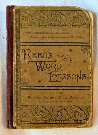 Antique Book Reed 